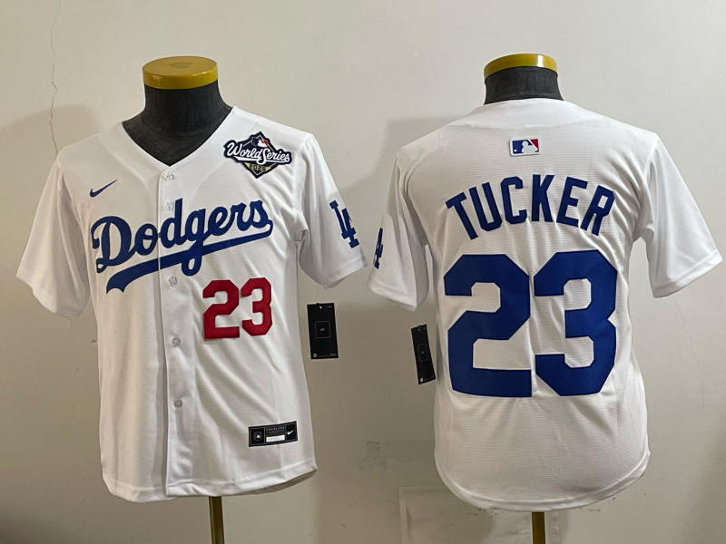 youth 2026 Los Angeles Dodgers #23 Tucker White Game Nike MLB Jersey 0015->youth mlb jersey->Youth Jersey